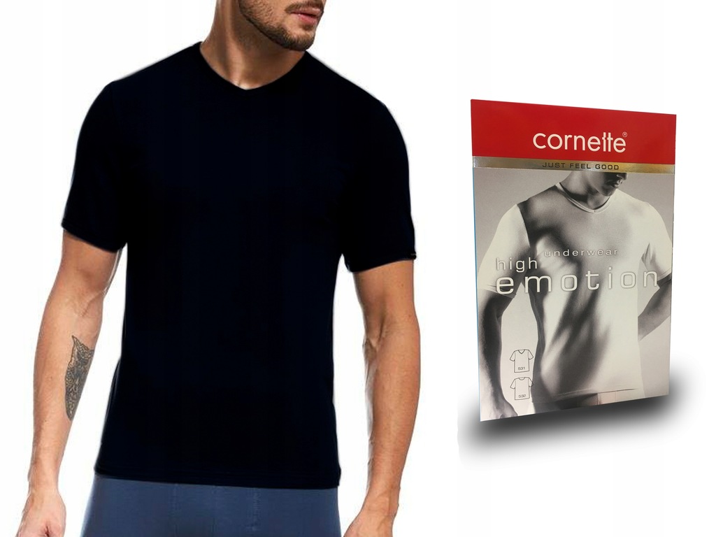 Koszulka Cornette 531 High Emotion, czarna, L