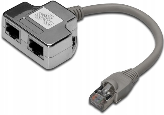 Adapter RJ45 DIGITUS DN-93904 2x gniazdo RJ45 kat.5e