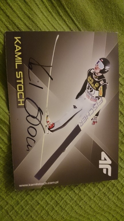 Autograf Kamil Stoch.