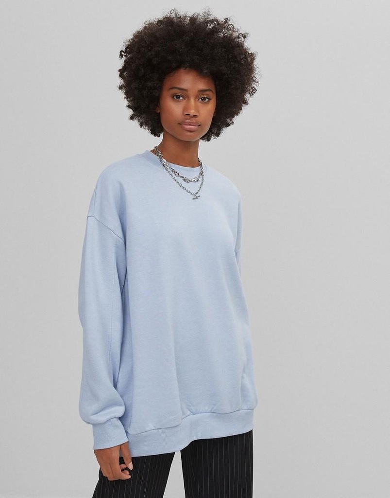 06G007 BERSHKA__NX8 BLUZA OVERSIZE BASIC__L