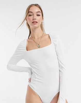 NEW LOOK BODY BIAŁE DAMSKIE PRĄŻKOWANE 34 1AAF