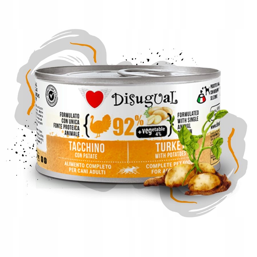 Disugual Karma mokra dla psa dorosłego INDYK ZIEMNIAKI 150g