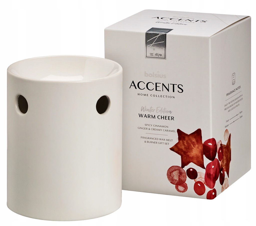 KOMINEK zapachowy Bolsius ACCENTS + Wosk +Tealight