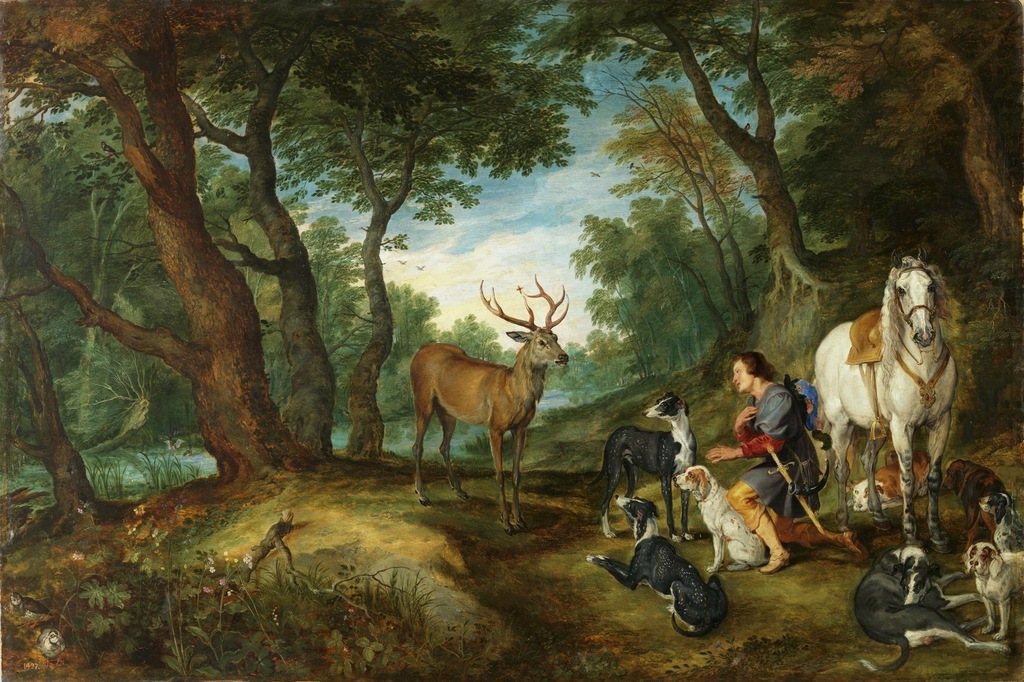 P. Rubens - Wizja Św. Huberta - 60x40