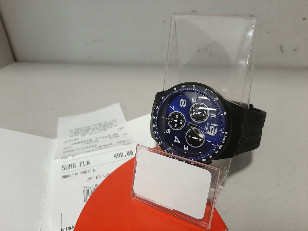 Zegarek Swatch SUSB402 CHRONO PLASTIC NITESPEED