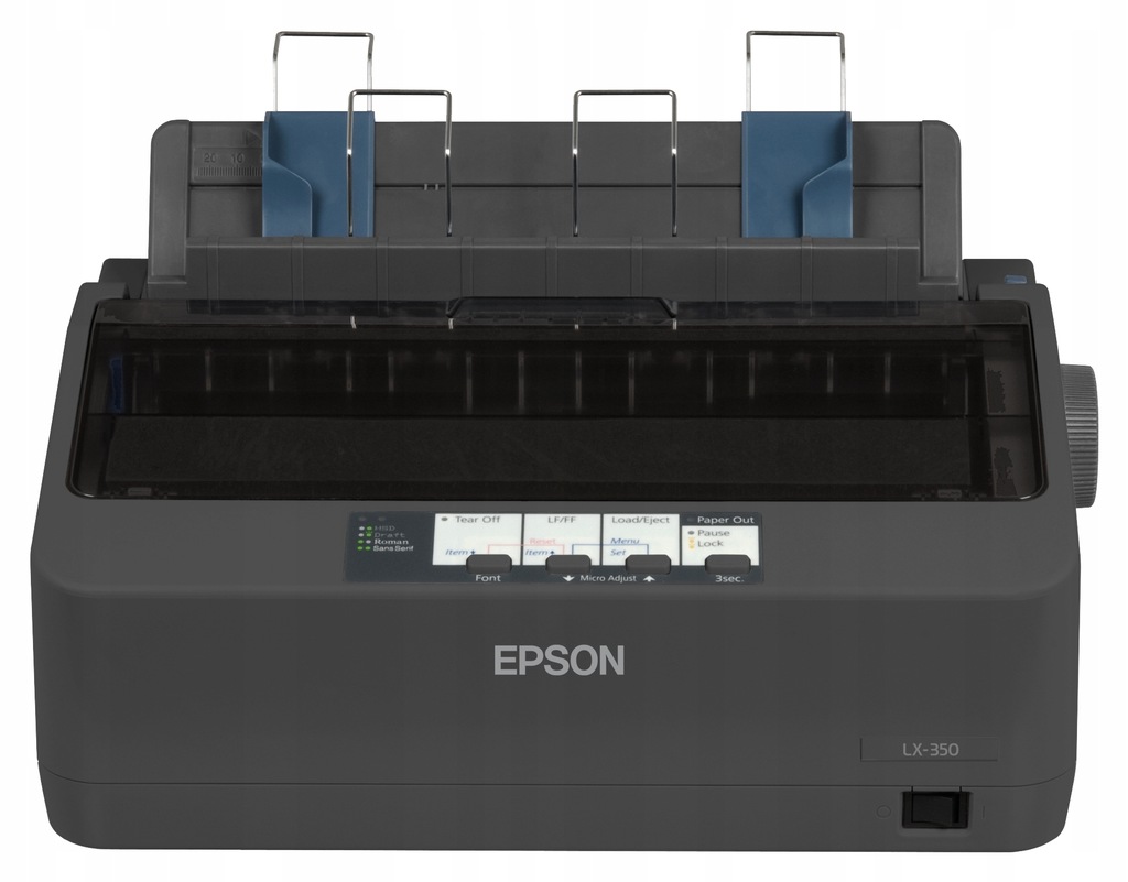 Drukarka igłowa Epson LX350 + Kable USB i LPT + Nowa Taśma
