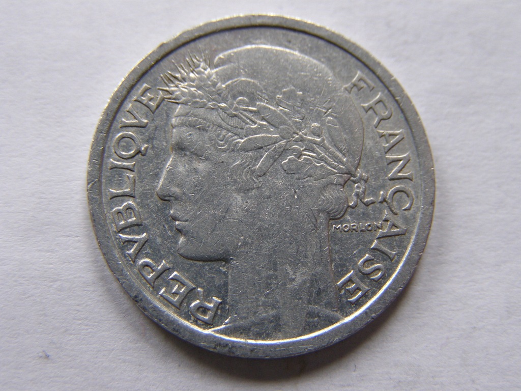 FRANCJA FRANCE 1 FRANC 1947 ROK B BCM !!!!!!!!!!!!