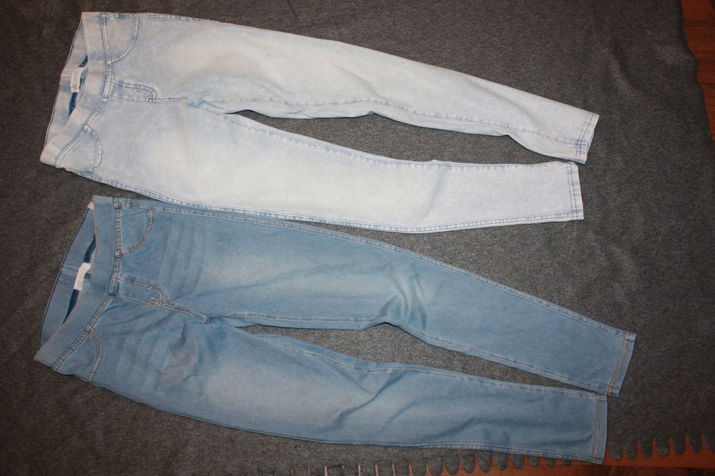 152 spodnie jeansowe H&M treginsy legginsy