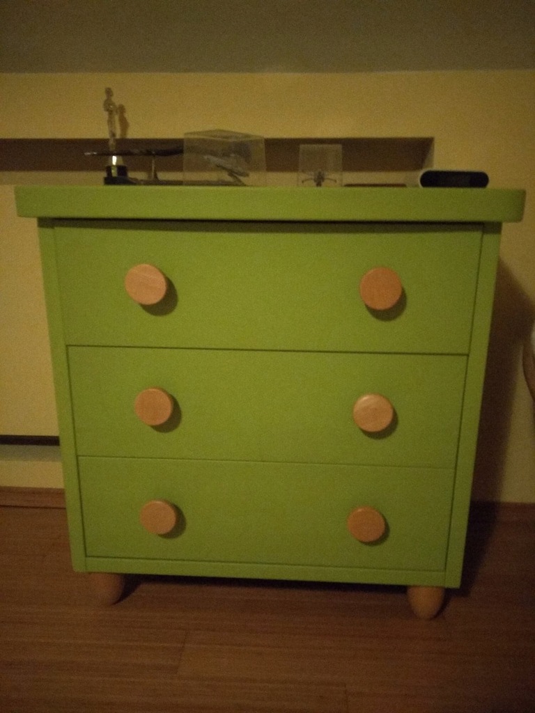 Okazja Komoda Ikea Mammut W Kolorze Zielonym 8031793466