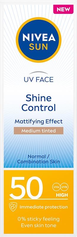 NIVEA SUN Shine Control Matujący Krem do twarzy SPF 50, 50 ml