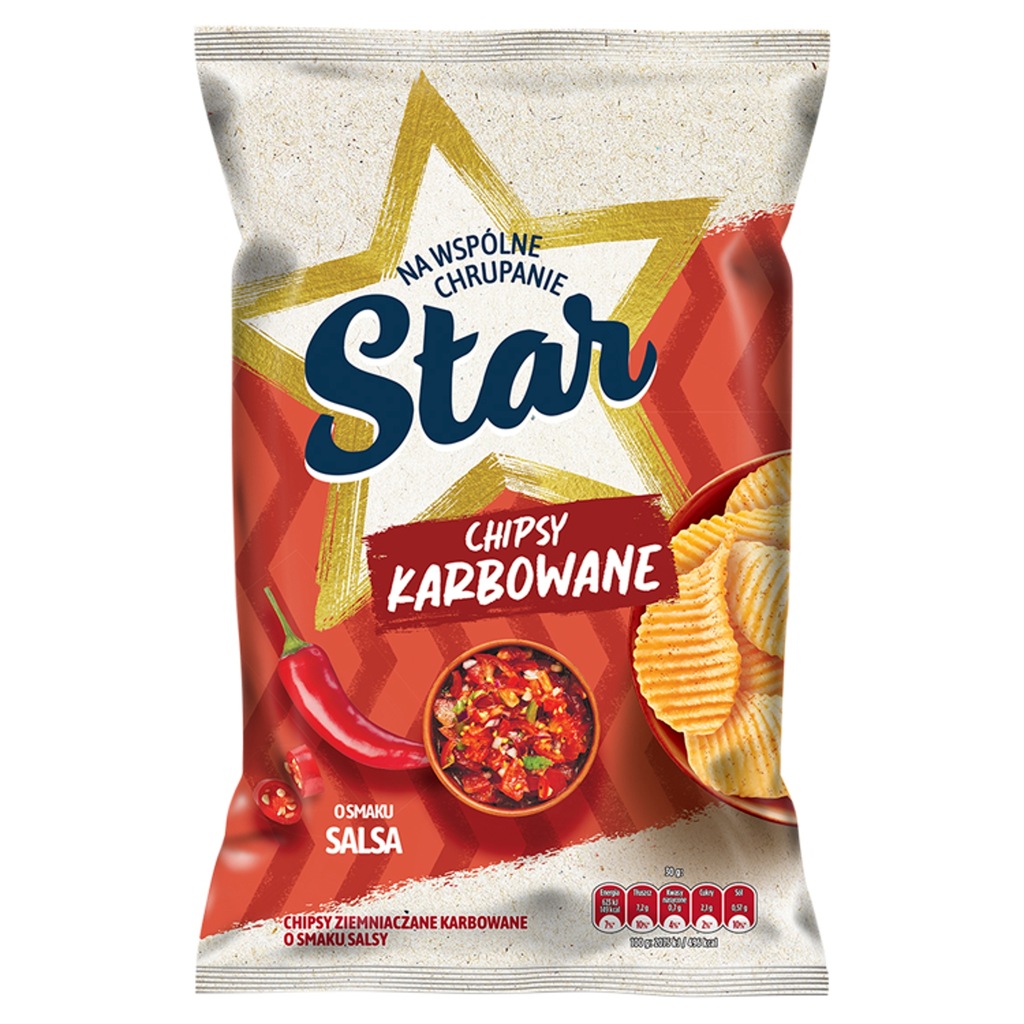 STAR CHIPSY KARBOW SALSA 120G