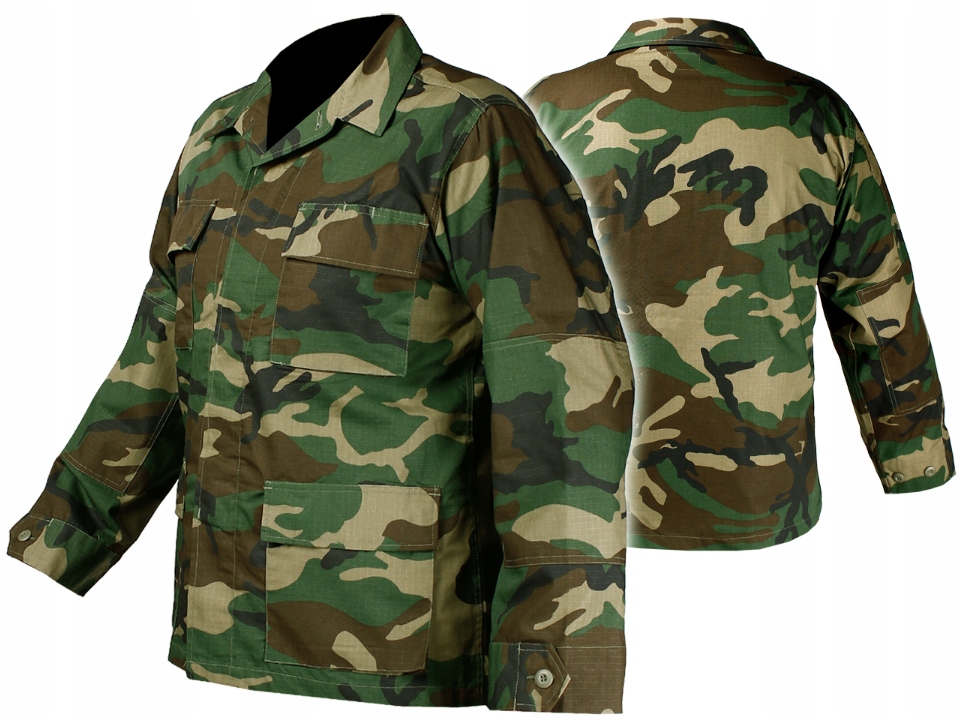 Bluza wojskowa Mil-Tec BDU RipStop - Woodland XL