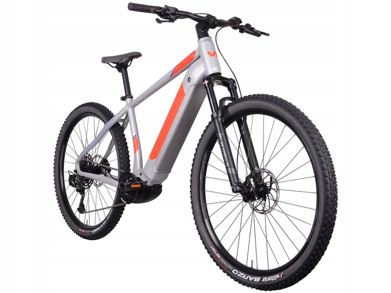 ROWER ELEKTRYCZNY MTB WHISTLE B-RACE A8.1 29 SZARO-CZERWONY M46 18