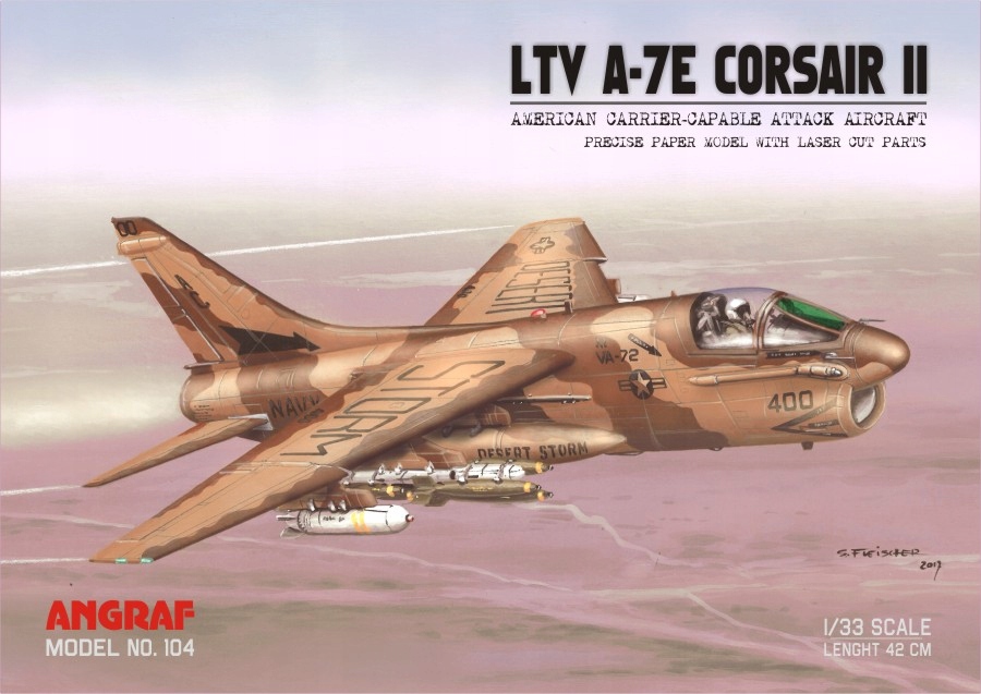 LTV A-7E Corsair II, 1:33, Angraf Model