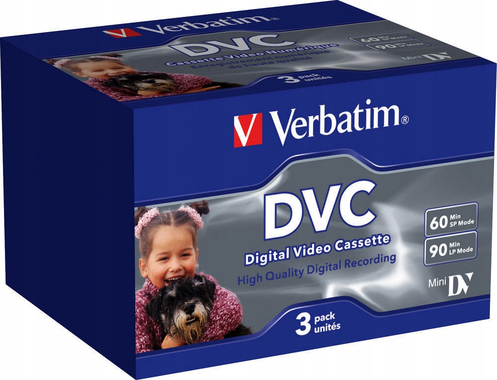 Kaseta Verbatim mini DV DVC60 MiniDV 3 sztuki