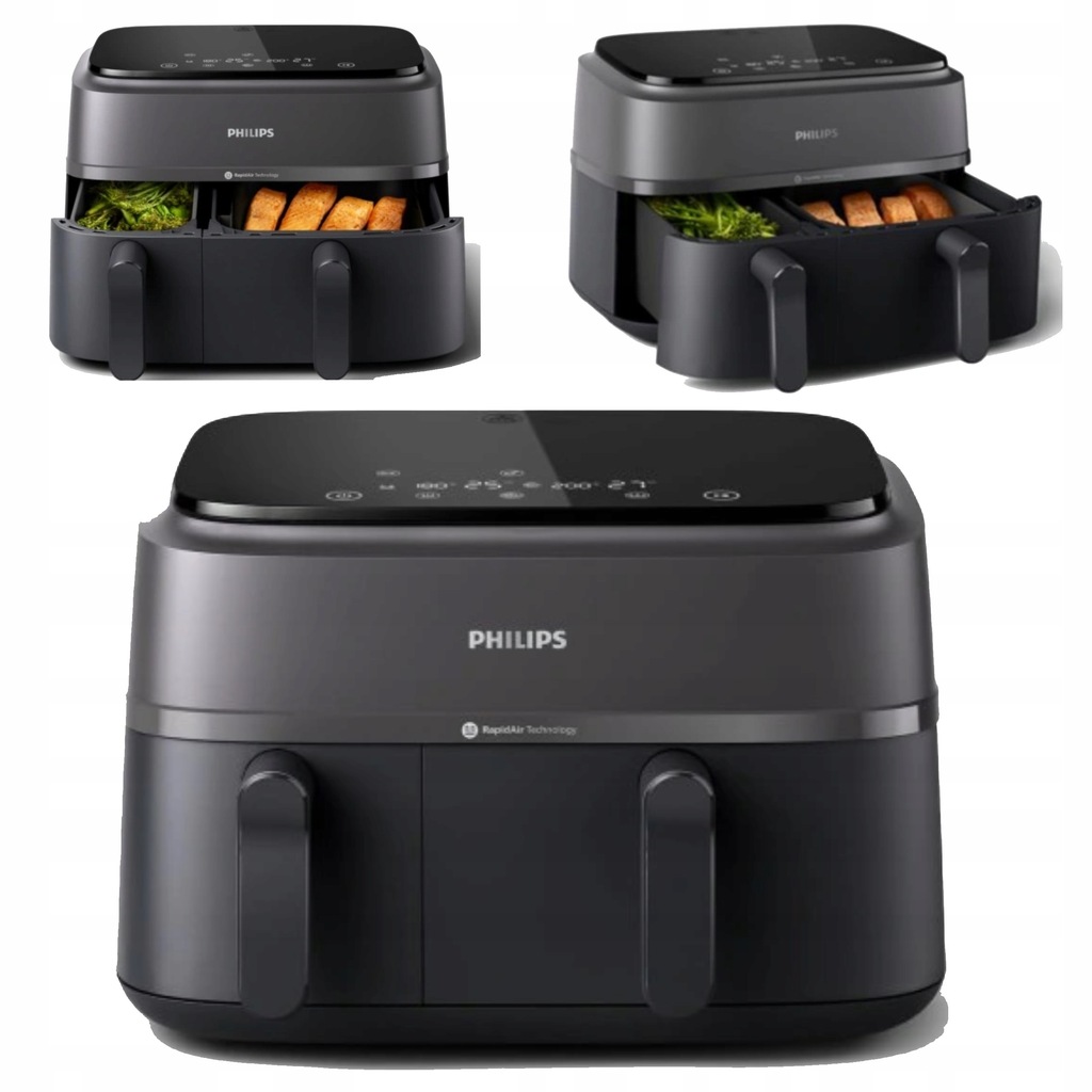 PHILIPS NA350/00 9L DUAL BASKET AIRFRYER FRYTKOWNICA BEZTŁUSZCZOWA