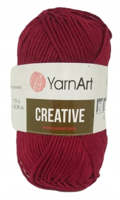 Włóczka YarnArt CREATIVE bawełna 100% bordowy 238