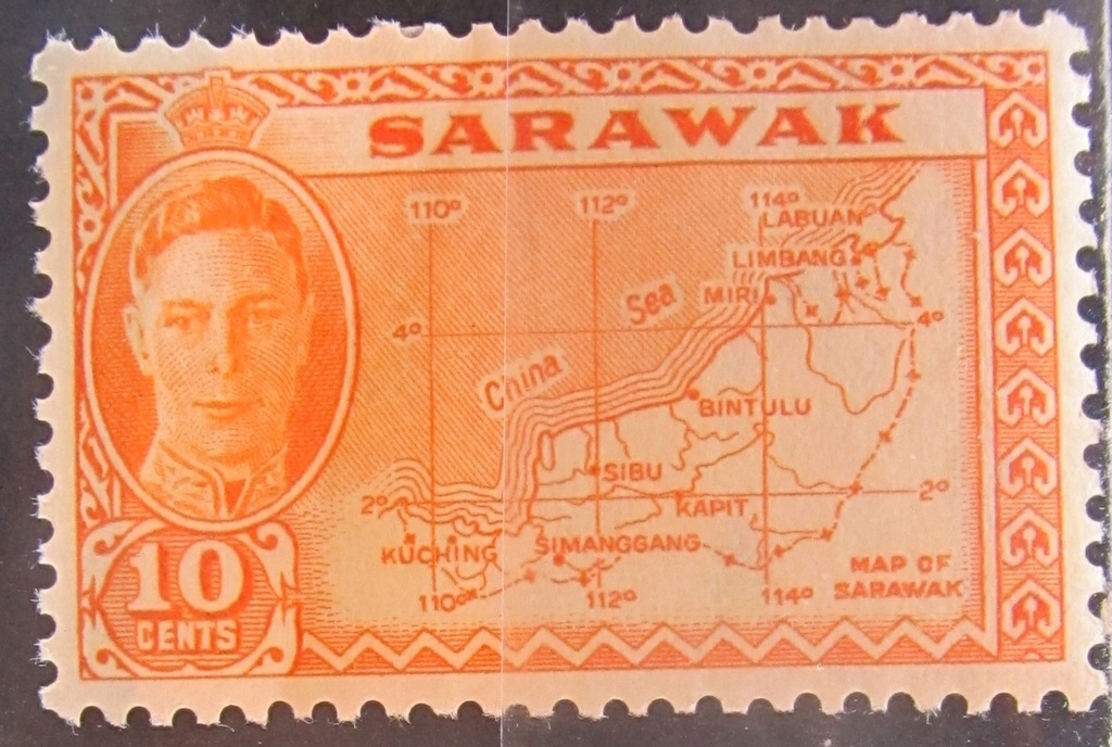 Sarawak kolonia brytyjska stary znaczek (2/15