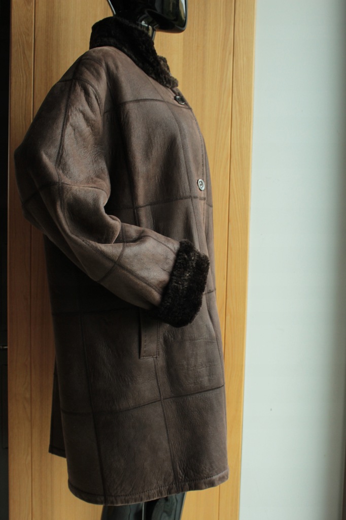 CHRIST czekoladowy kożuch skóra 46 13715803946 oficjalne