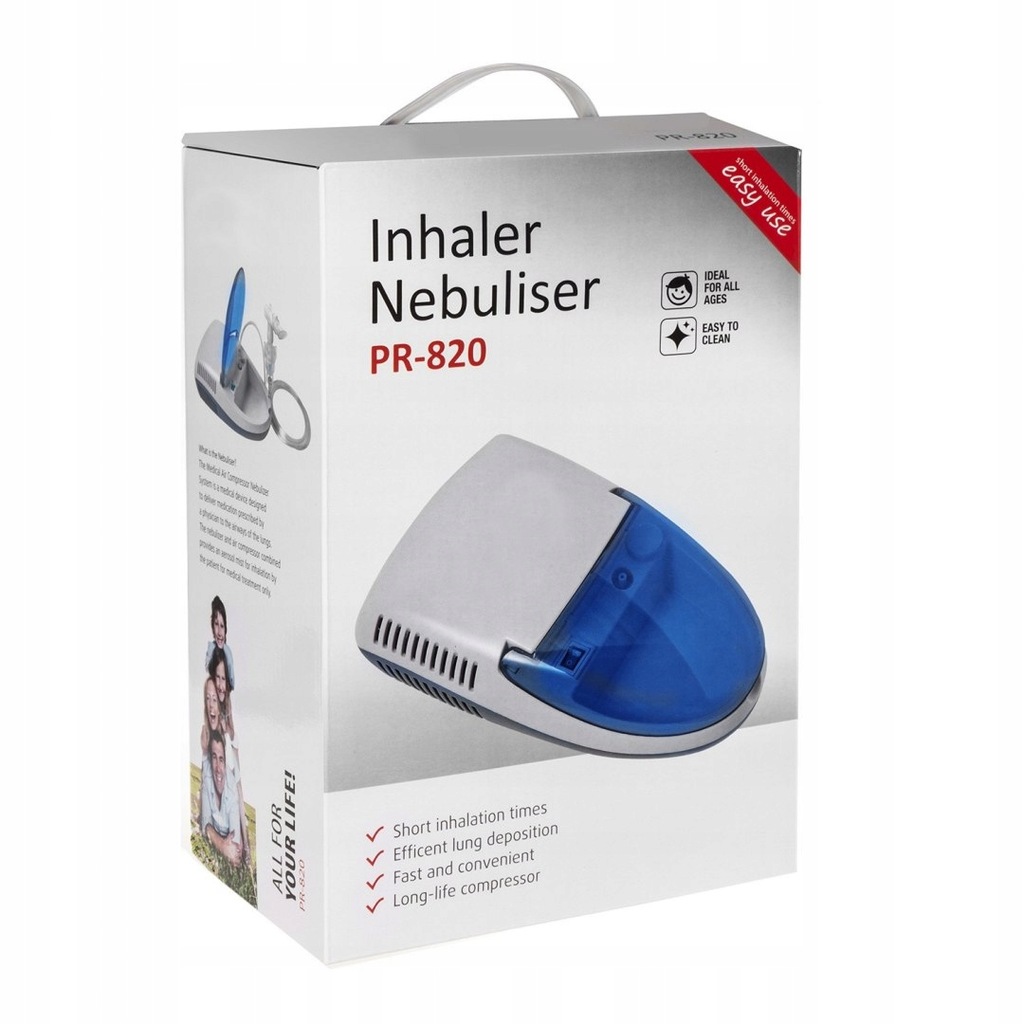 PR-820 47186 Inhalator - zestaw nebulizator, maski