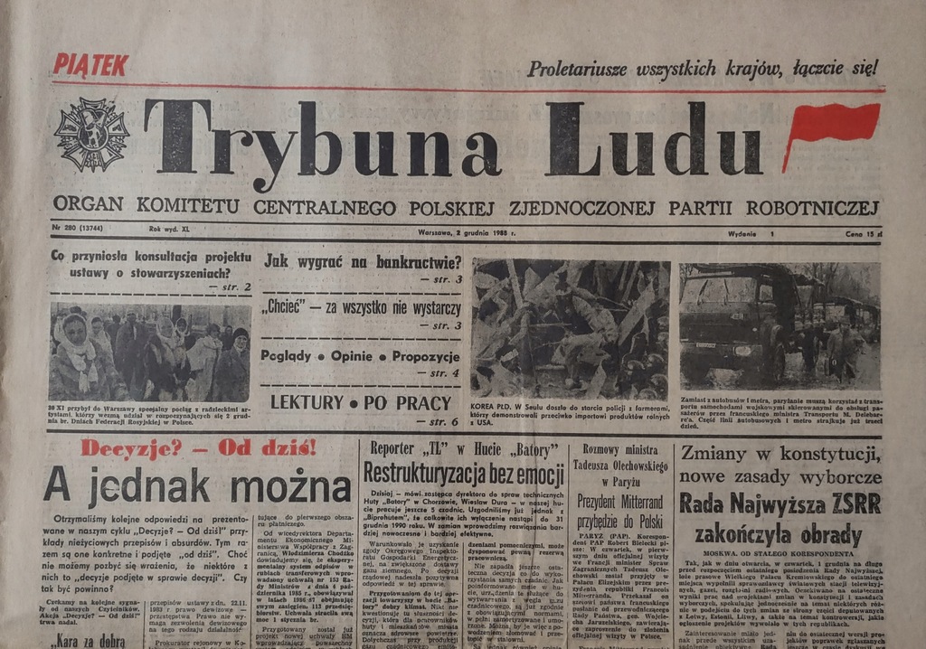 Trybuna Ludu 280 1988 PRL