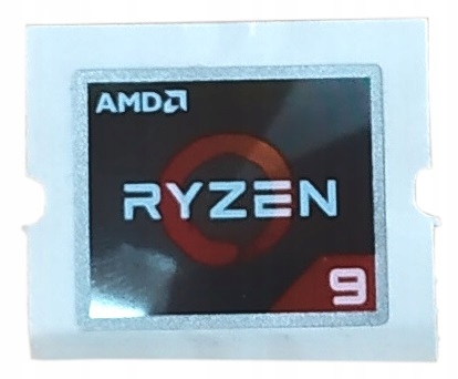 Naklejka AMD Ryzen 9 (2cm x 1,5cm)