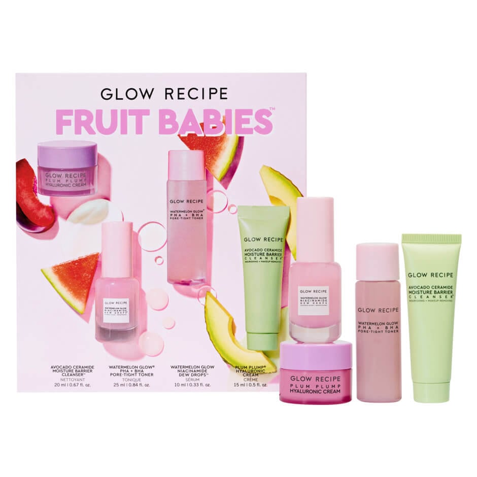 Glow Recipe Fruit Babies Bestsellerowy Zestaw Niacinamide Drew Drops