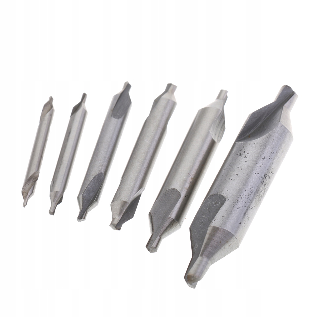 6pcs HSS Center Drill Countersink 60° High Speed