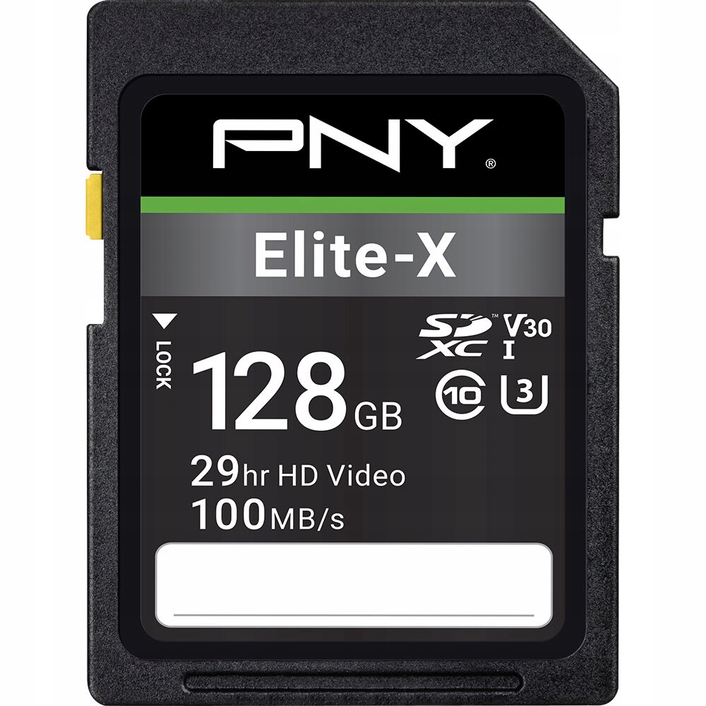 PNY KARTA PAMIĘCI SD SDXC 128GB ELITE-X U3 V30