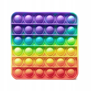 POP IT Push BUBBLE Fidget Toy SENSORYCZNA RAINBOW
