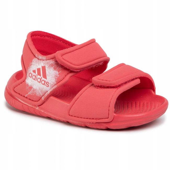 Adidas sandały dziecięce czerwone na rzepy R 27