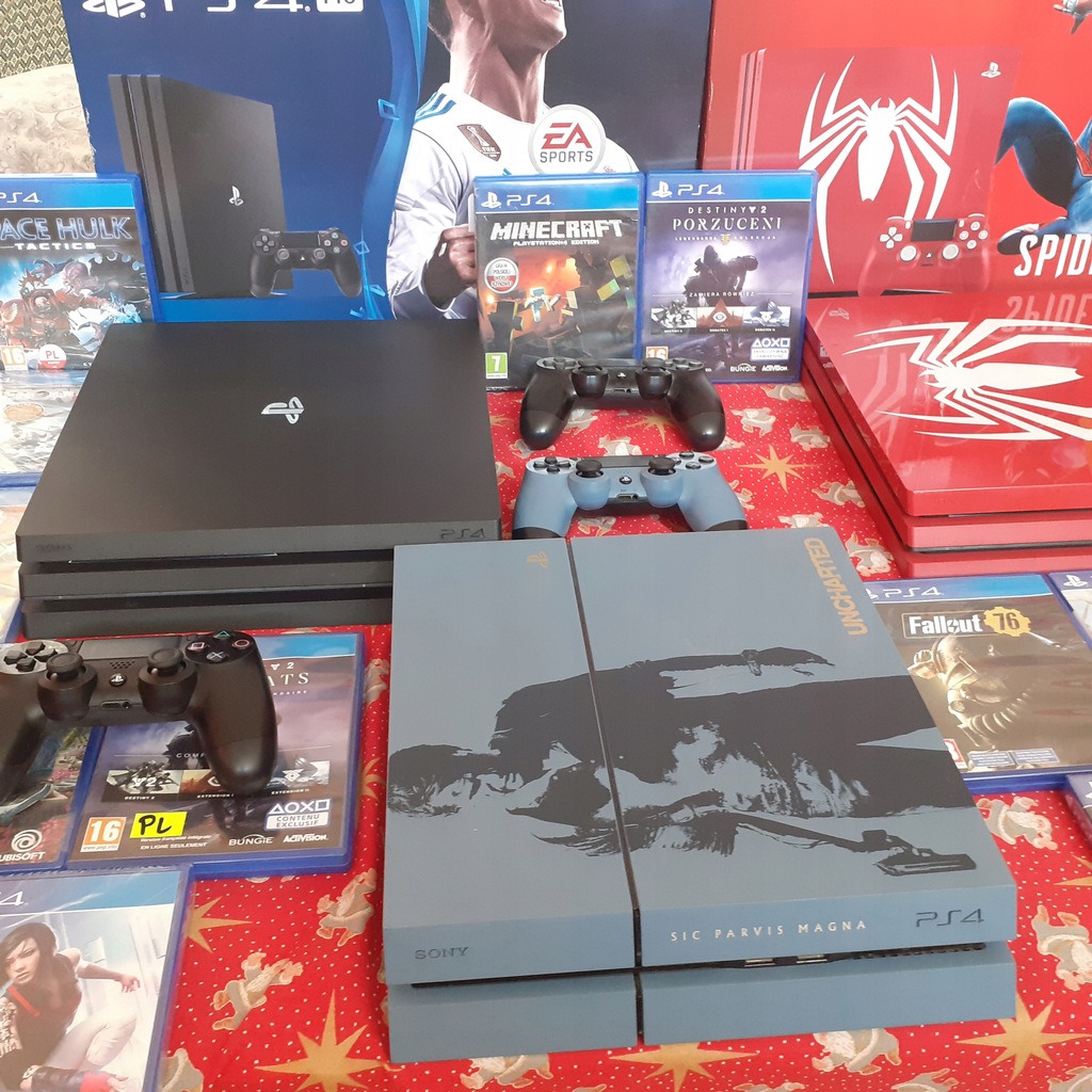 PS4 LIMITOWANE UNCHARTED +PAD + GRY