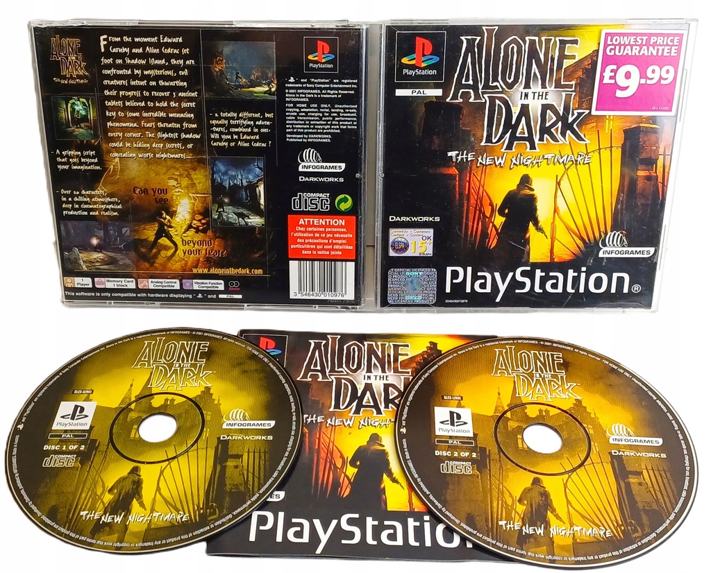 Alone In The Dark New Nightmare ANG PSX KOMPLET