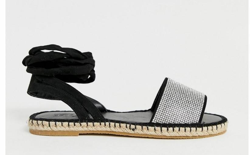 ASOS DESIGN_XDI CZARNE ESPADRYLE ZE ZDOBIENIEM__38