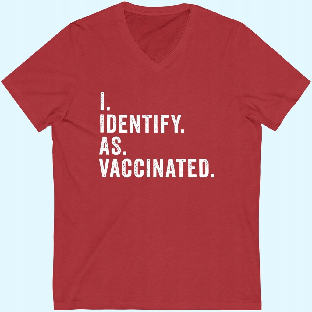 I Identify As Vaccinated V-neck V-neck T-shirt