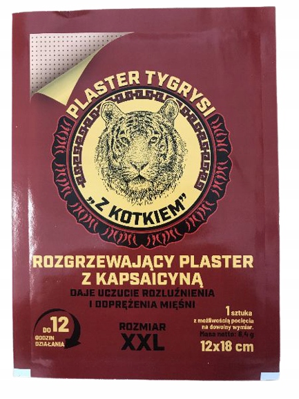 Plaster Tygrysi z Kotkiem Rozgrzewający 1 szt.