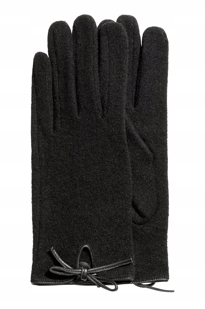 H&M ciepłe wełniane rękawiczki cienkie M