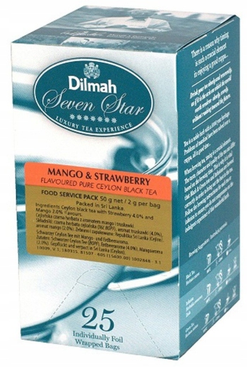 Dilmah Mango-Truskawka herbata 25 kopert F/VAT