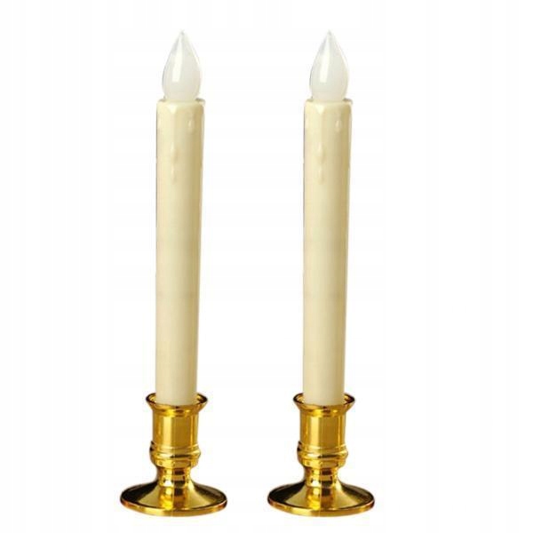 2xFlameless Flicking LED Pillars Candle Tea Light 11969535343