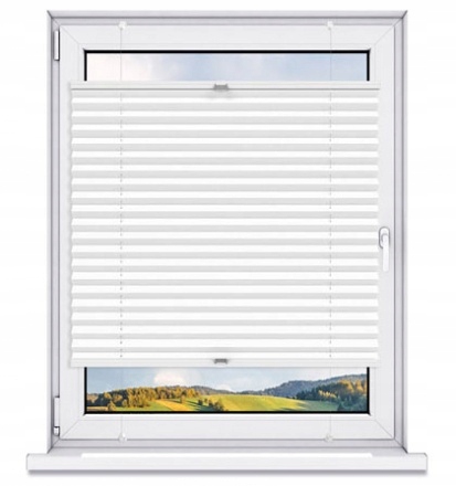ROLETA PLISOWANA BEZINWAZYJNA PLISA NOWOCZESNA 50x100 BIAŁA OKIENNA