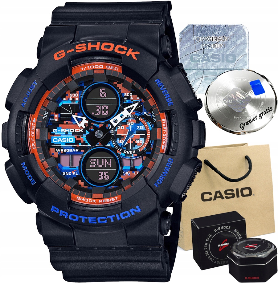 CASIO zegarek G-SHOCK na KOMUNIĘ dla chłopca + BOX