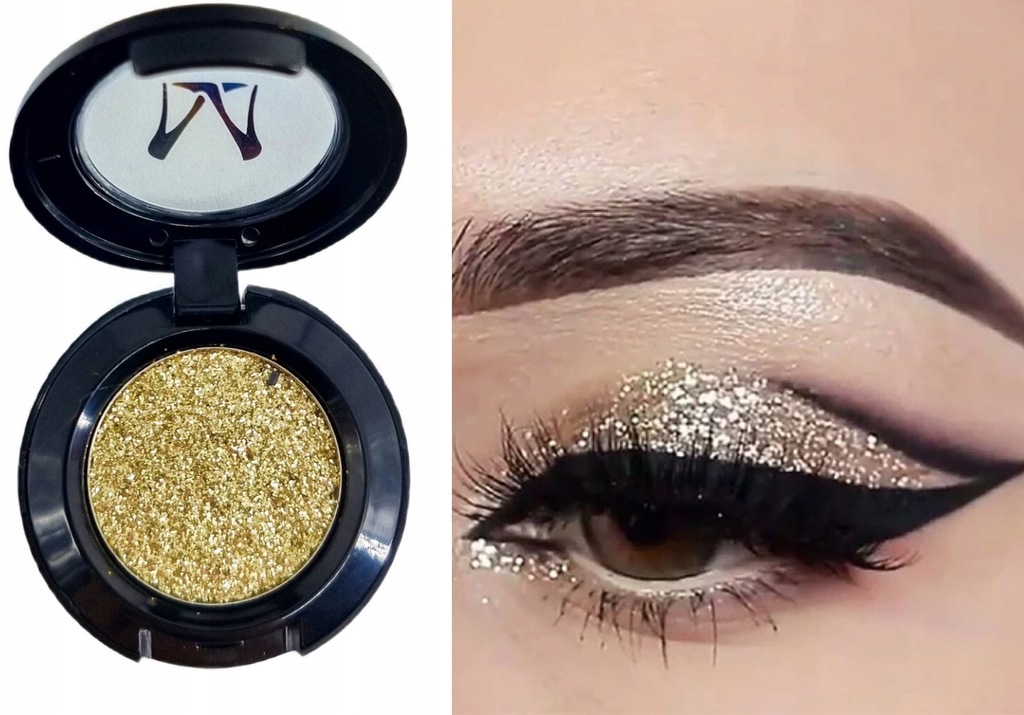 BROKAT PIGMENT do makijażu ZŁOTY CIEŃ DO OCZU