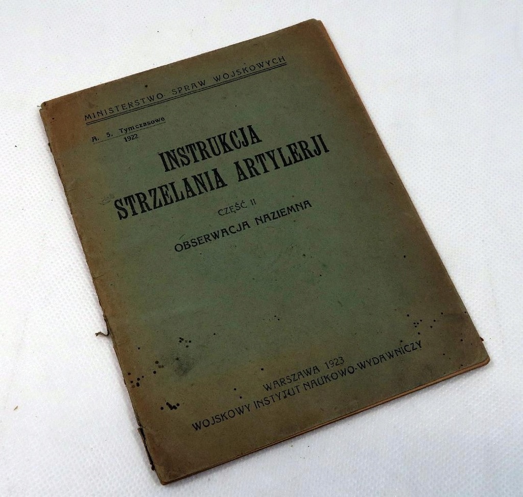 Instrukcja strzelania artylerji 2, 1923