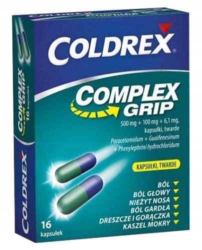 Coldrex Complex Grip, 16 kapsułek