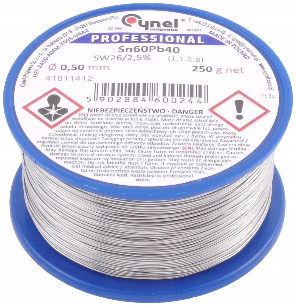 Cyna 0.50 | 250g | SPOIWO SN60PB40 CYNA-25433