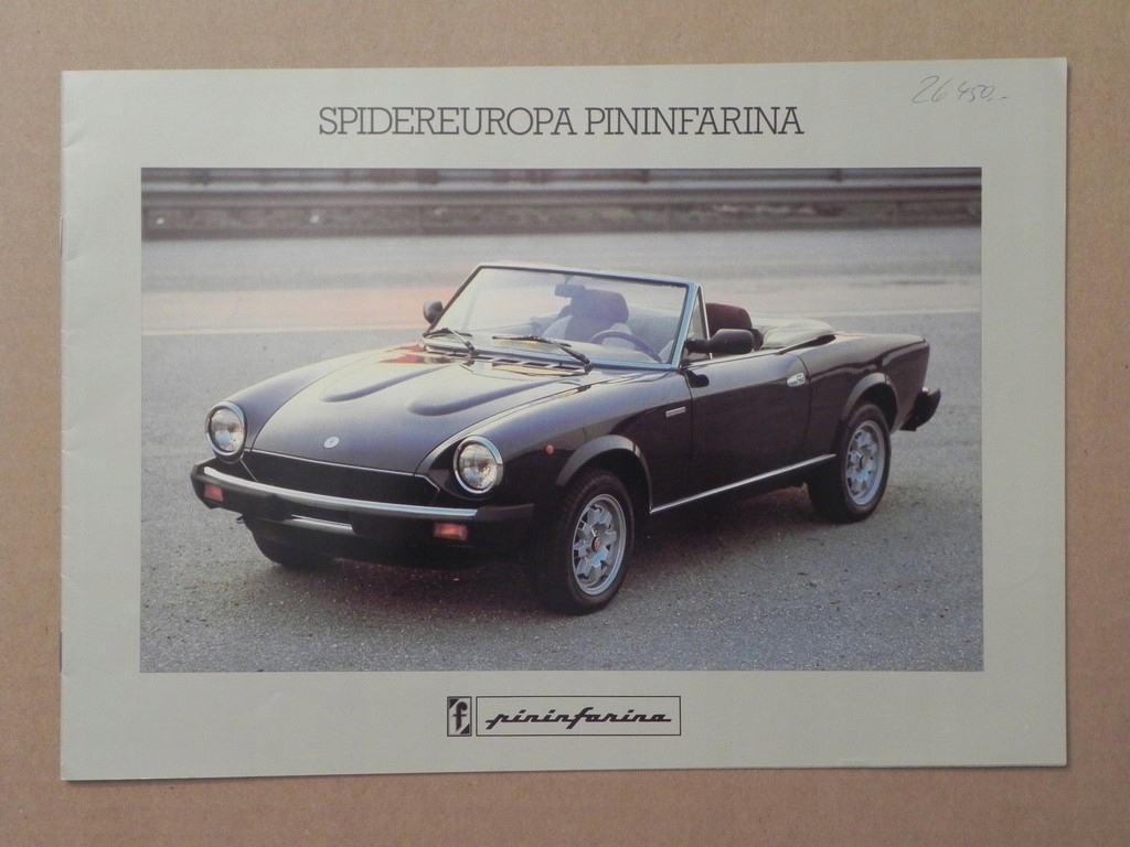 Prospekt - FIAT 124 PININFARINA SPIDEREUROPA 1982r
