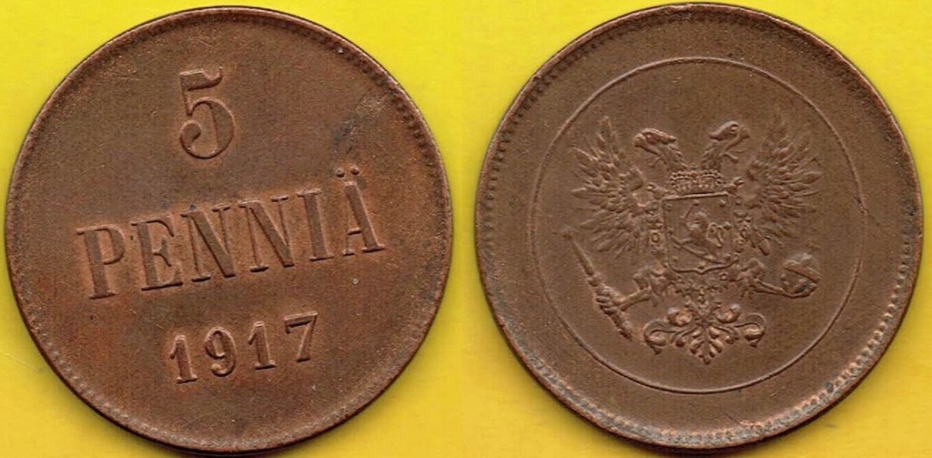 5 PENNIA 1917 r. - 3 OKUPACJA FINLANDII