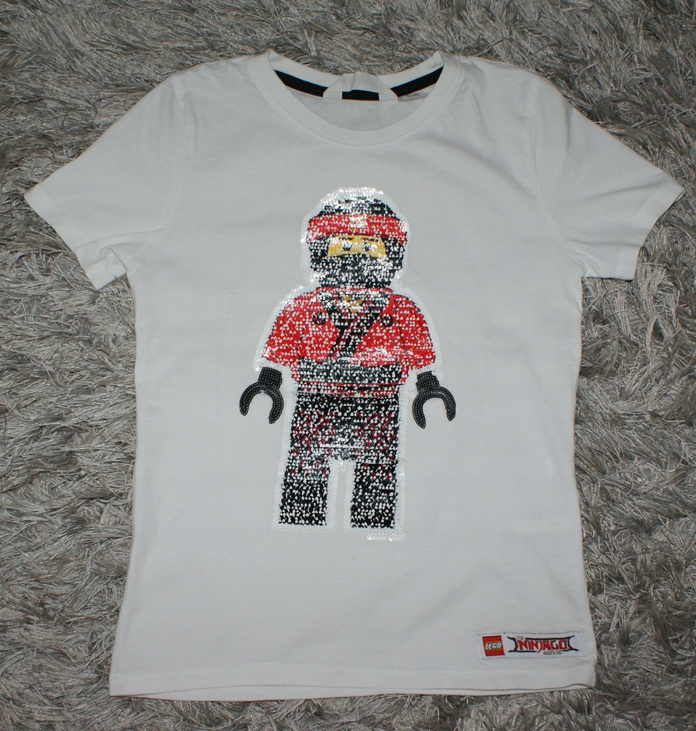 T-shirt H&M z cekinami LEGO NINJAGO rozm.134