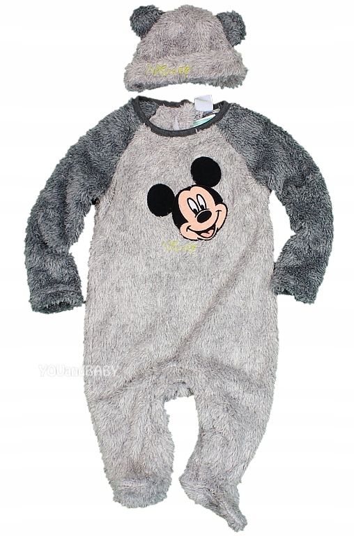 DISNEY Mickey Ciepły PAJACYK CZAPKA Plusz 80