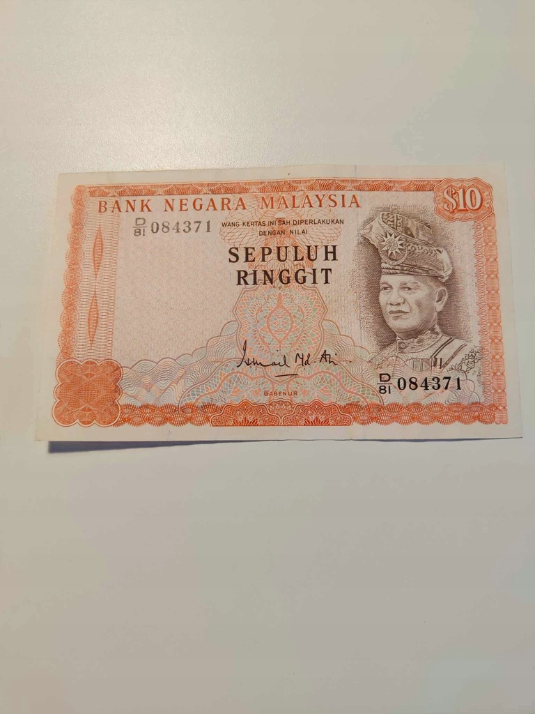 Malezja - 10 Ringgit - rzadki